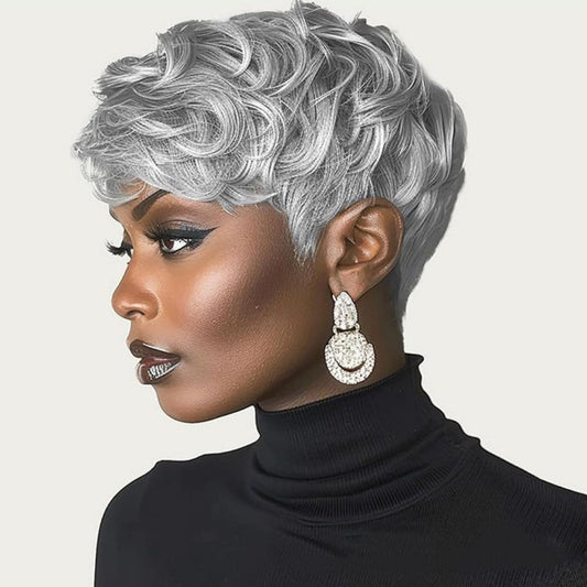 Short Curly Layered Wig